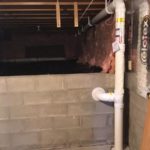 radon mitigation system in basement